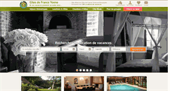 Desktop Screenshot of gites-de-france-yonne.com